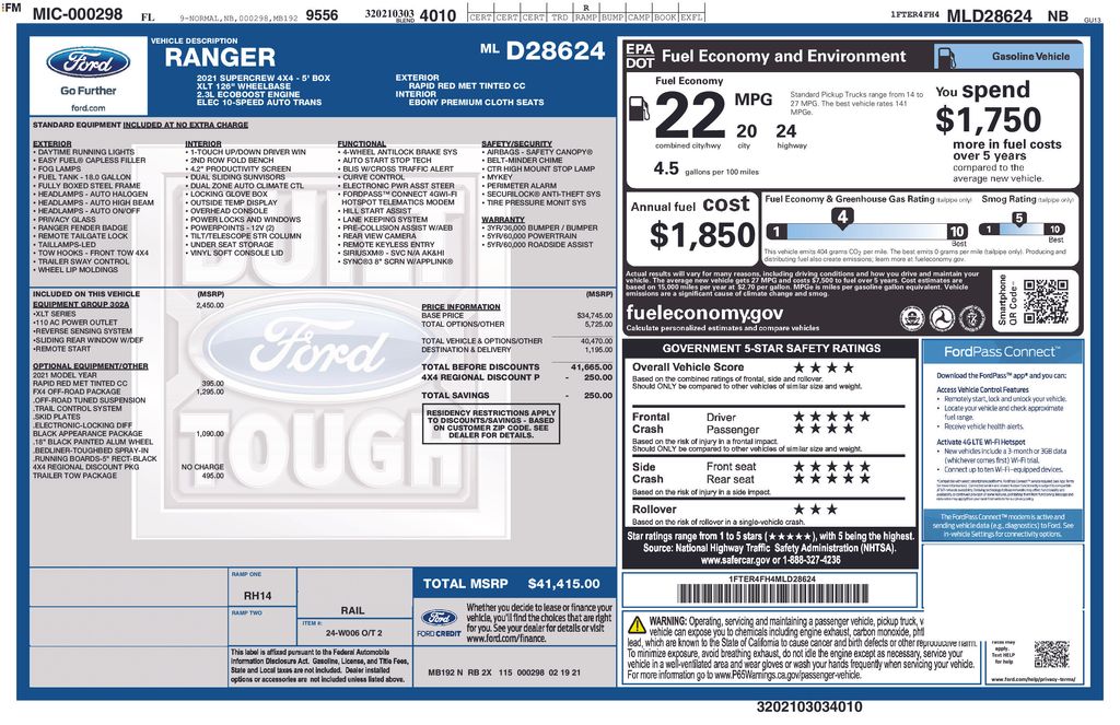Certified Used 2021 Red Ford XLT image 8