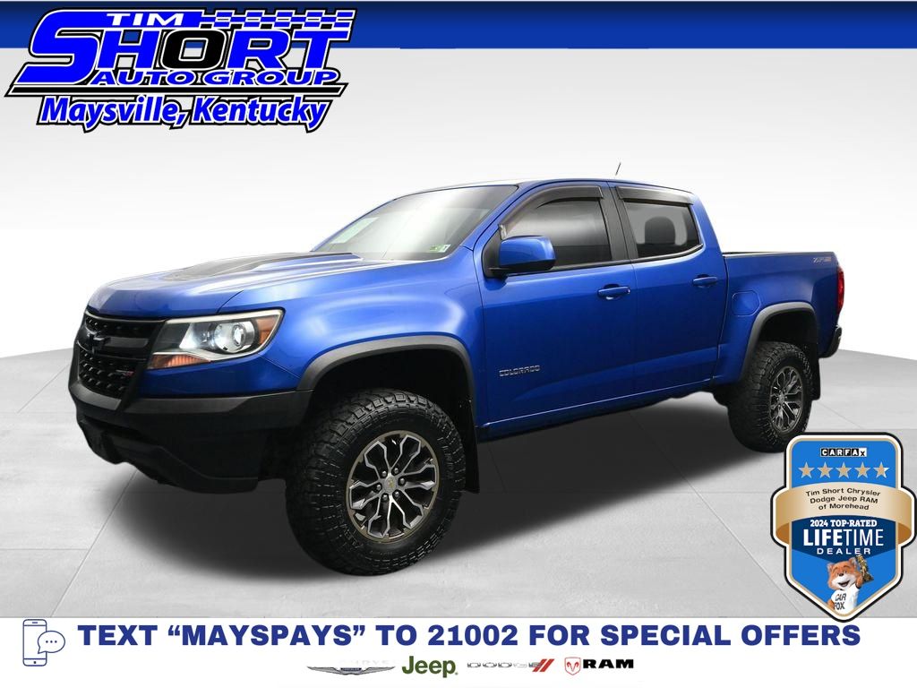 Kinetic Blue Metallic 2018 Chevrolet Colorado Pickup Truck Four-Wheel Drive 8-Speed Automatic