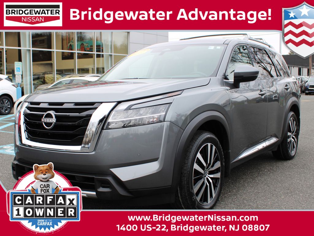 Gray (Gun Metallic) 2023 Nissan Pathfinder SUV / Crossover All-Wheel Drive 9-Speed Automatic