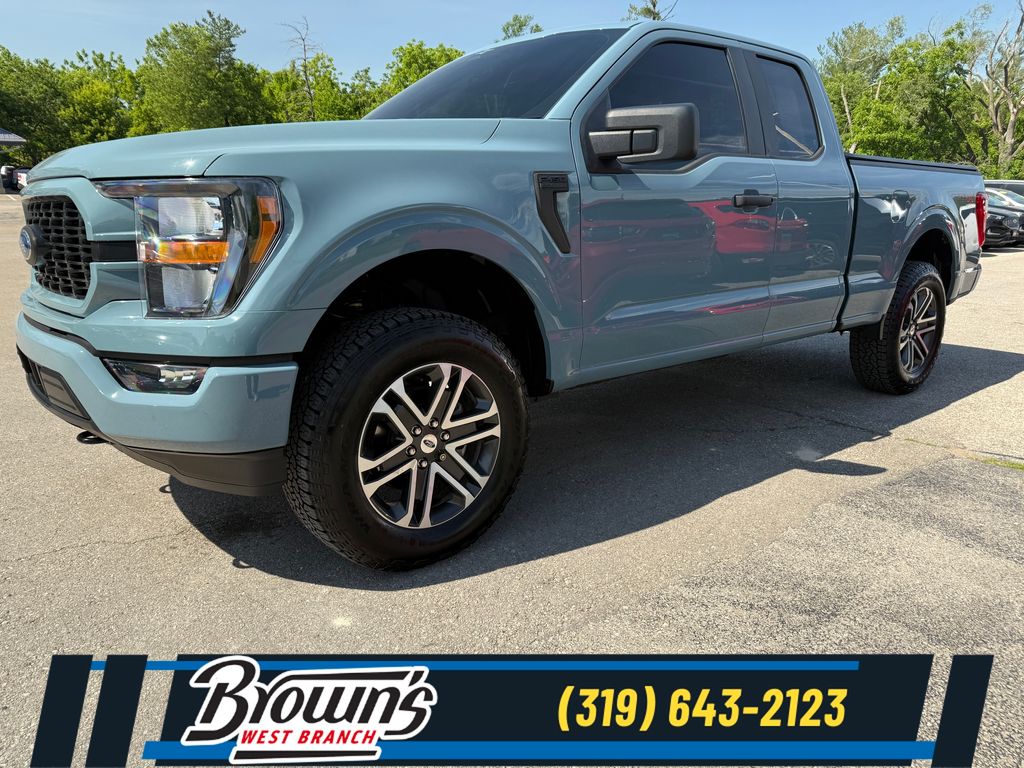 Area 51 Blue 2023 Ford F-150 XL SuperCab 4WD Pickup Truck Four-Wheel Drive Automatic