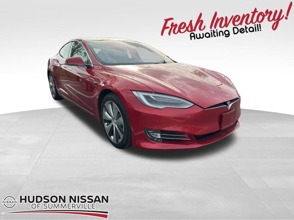 2020 Red Multi-Coat Tesla Model S Long Range Hatchback