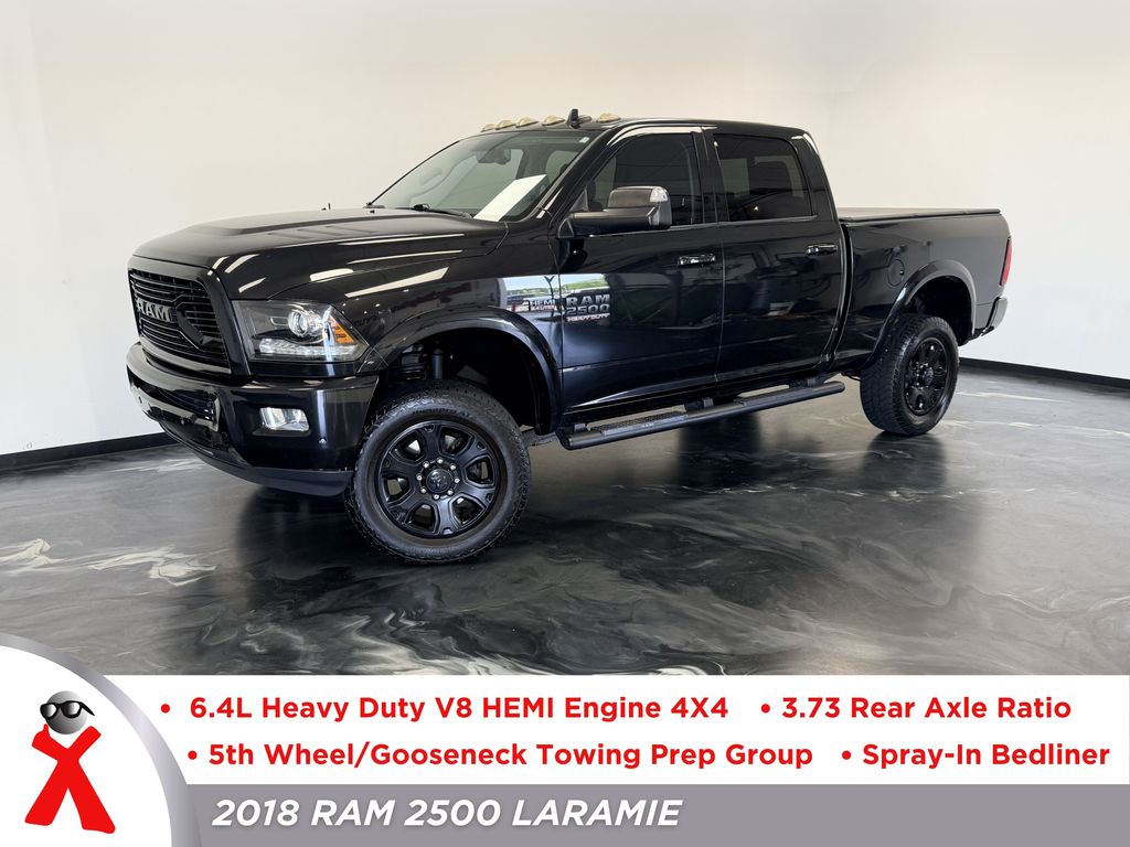 Brilliant Black Crystal Pearlcoat 2018 RAM 2500 Pickup Truck Four-Wheel Drive 6-Speed Automatic