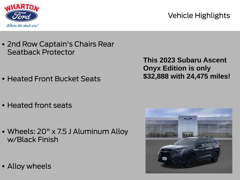 2023 Subaru Ascent Onyx Edition Blue at AutoSavvy Houston Northwest