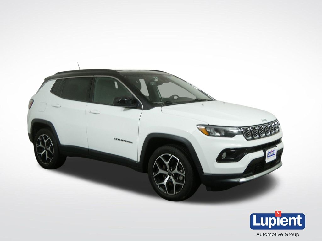 Bright White Clearcoat 2025 Jeep Compass Limited 4WD SUV / Crossover Four-Wheel Drive 8-Speed Automatic
