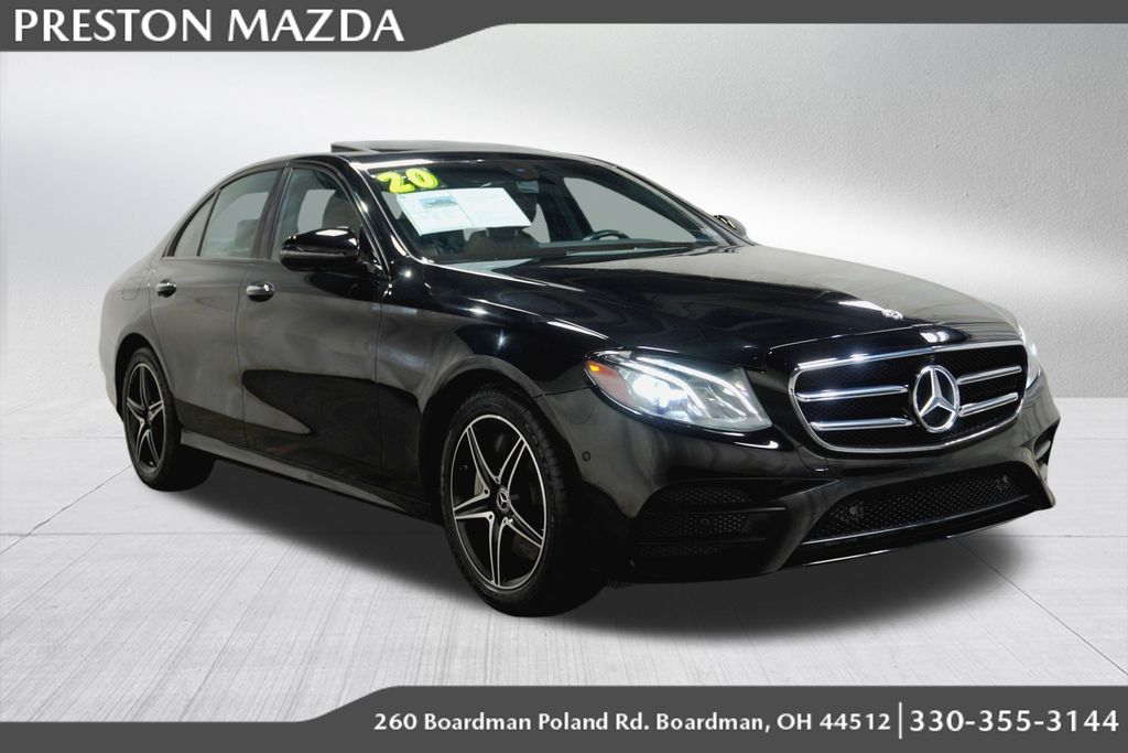 Obsidian Black Metallic 2020 Mercedes-Benz E-Class E 350 4MATIC AWD Sedan All-Wheel Drive 9-Speed Automatic