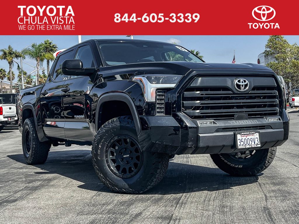 Midnight Black Metallic 2023 Toyota Tundra Pickup Truck Four-Wheel Drive Automatic