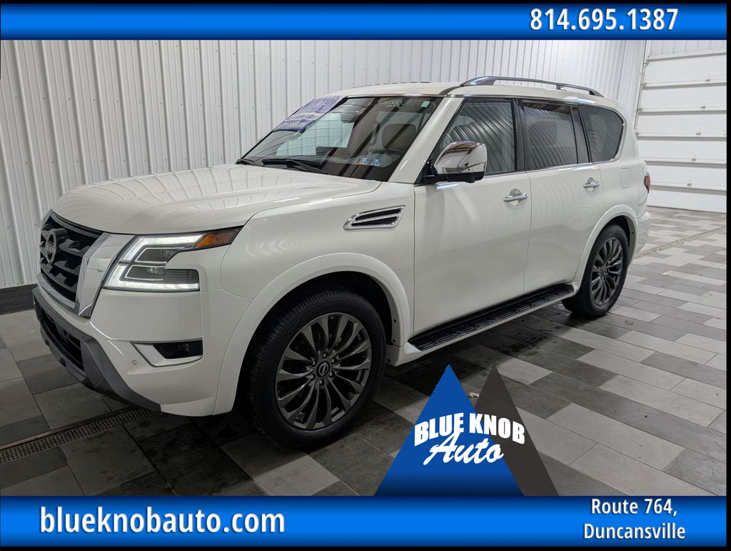 Aspen White Tricoat 2023 Nissan Armada SUV / Crossover Four-Wheel Drive 7-Speed Automatic