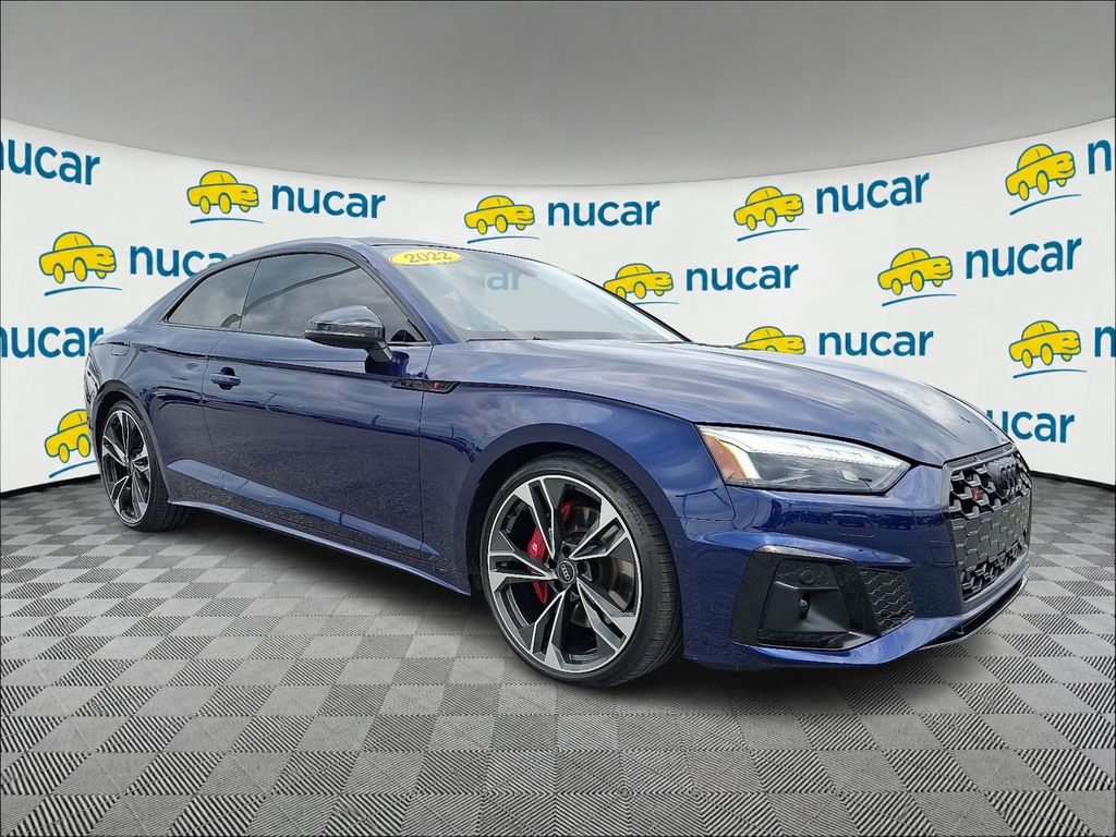 Blue Metallic 2022 Audi S5 Coupe All-Wheel Drive 8-Speed Automatic