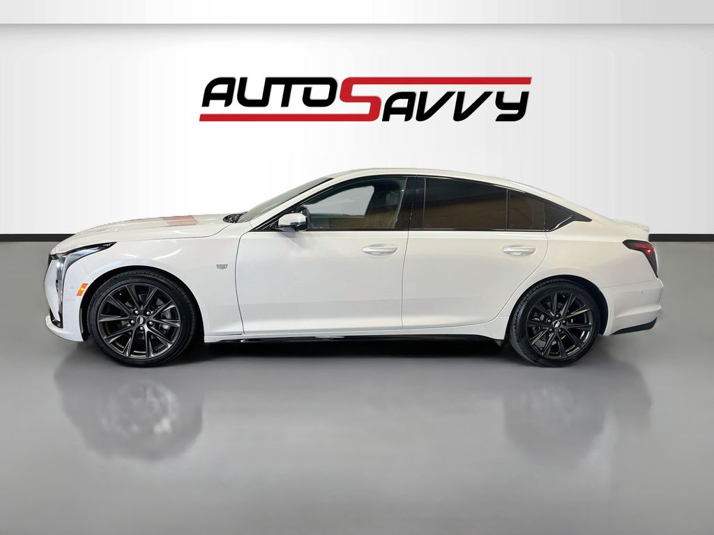 Used 2025 Crystal White Tricoat Cadillac Sport image 4