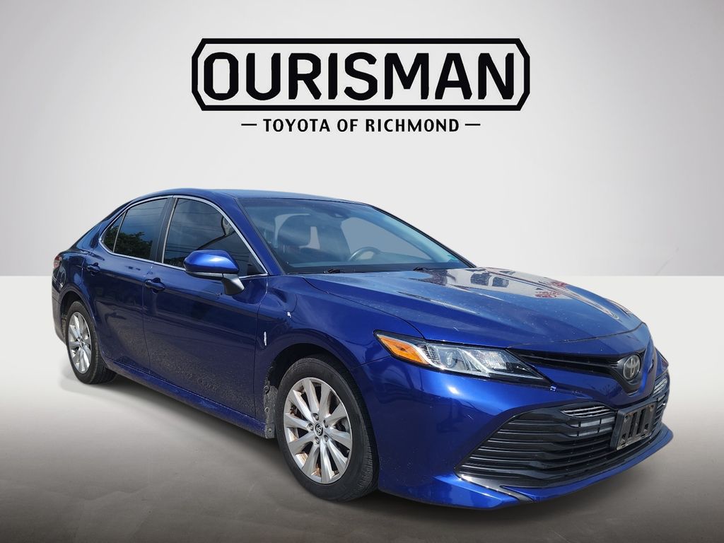 Blue Crush Metallic 2018 Toyota Camry LE Sedan Front-Wheel Drive 8-Speed Automatic