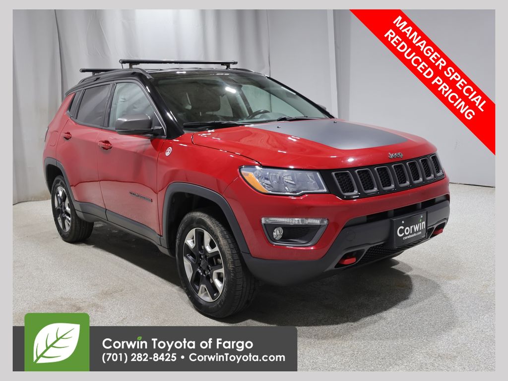 Redline Pearlcoat 2018 Jeep Compass SUV / Crossover Four-Wheel Drive 9-Speed Automatic