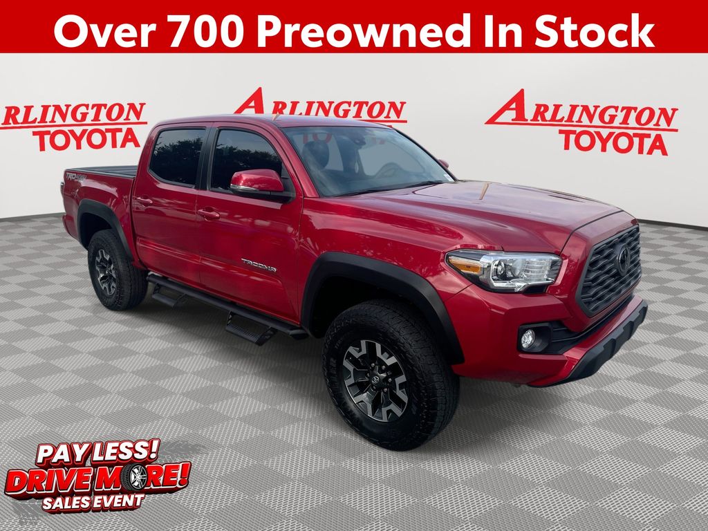 Barcelona Red Metallic 2022 Toyota Tacoma Pickup Truck Four-Wheel Drive 6-Speed Automatic