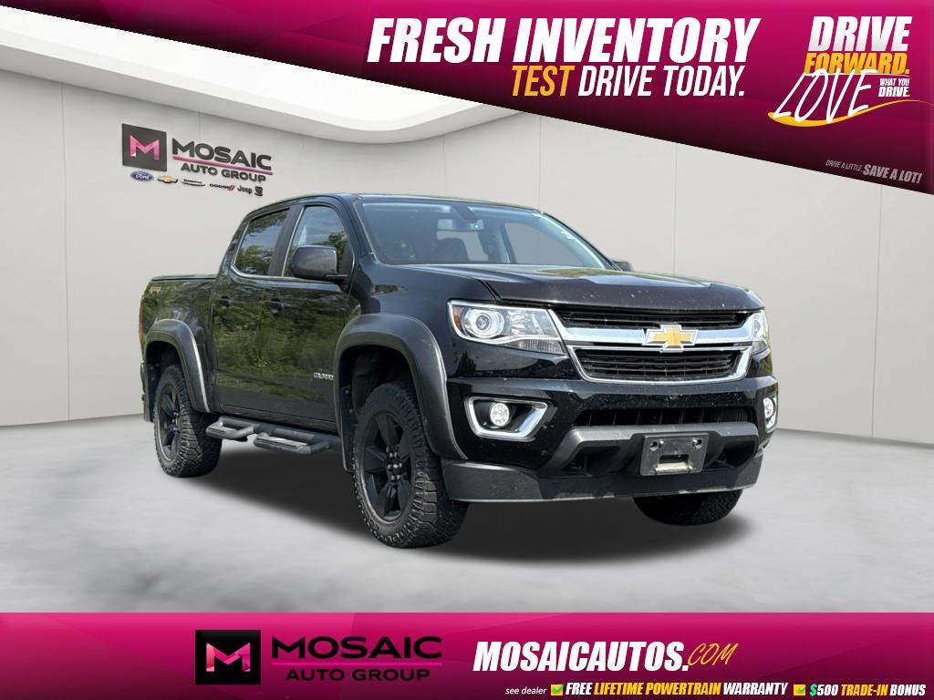 Black 2016 Chevrolet Colorado Pickup Truck Four-Wheel Drive 6-Speed Automatic