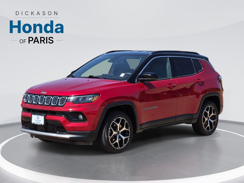 Red Hot Pearlcoat 2025 Jeep Compass SUV / Crossover Four-Wheel Drive 8-Speed Automatic