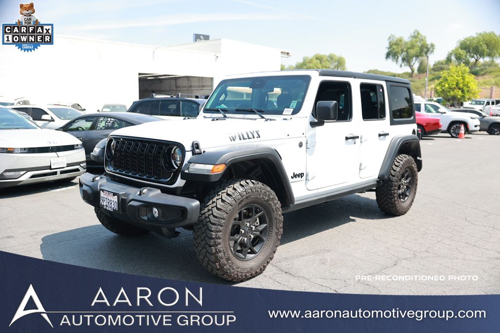 2024 Jeep Wrangler Willys 4-Door 4WD Blanco (Bright White Clearcoat) SUV/Crossover Todo terreno 8 velocidades Automática