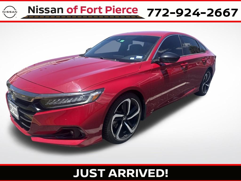 San Marino Red 2022 Honda Accord Sedan Front-Wheel Drive Continuously Variable Transmission