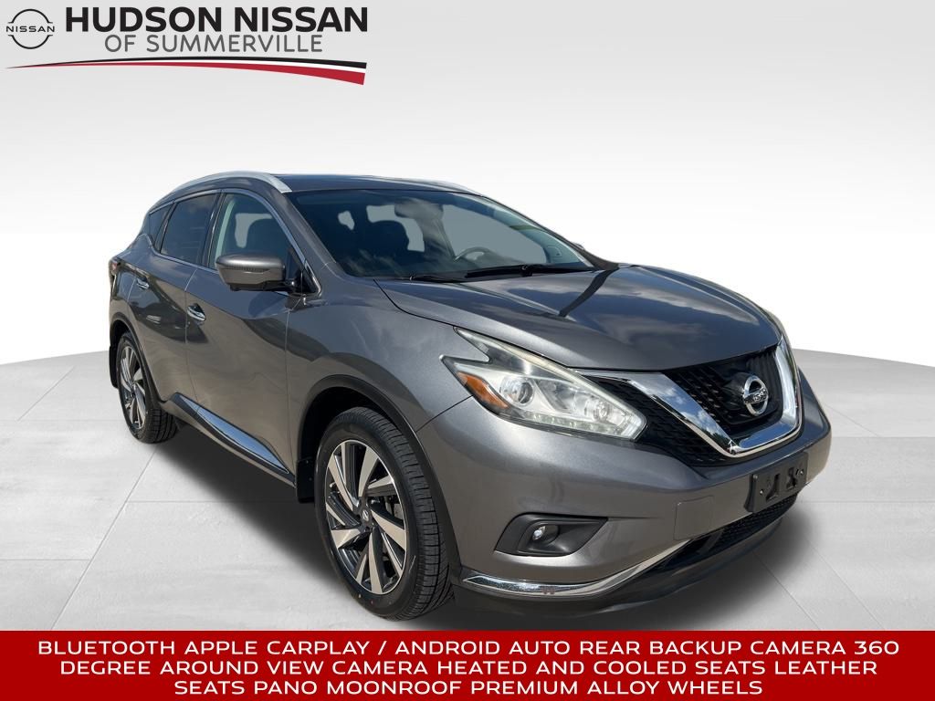 2018 Gun Metallic Nissan Murano Platinum SUV