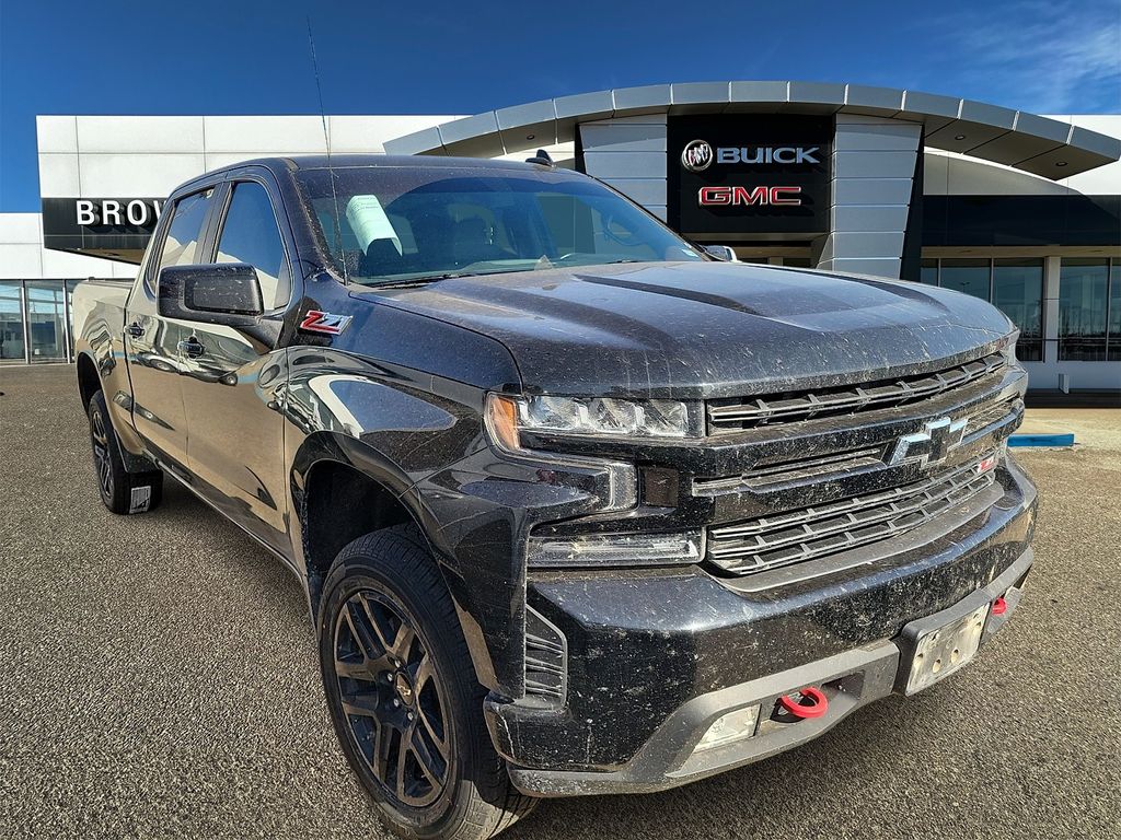Black 2021 Chevrolet Silverado 1500 Pickup Truck Four-Wheel Drive Automatic