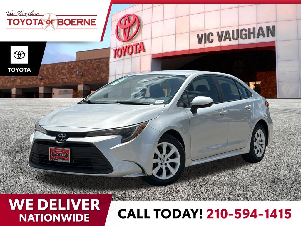 Classic Silver Metallic 2024 Toyota Corolla LE FWD Sedan Front-Wheel Drive Continuously Variable Transmission
