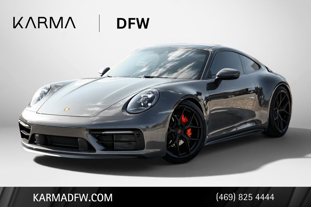 Gray (Agate Grey Metallic) 2020 Porsche 911 Coupe Rear-Wheel Drive 8-Speed Automatic