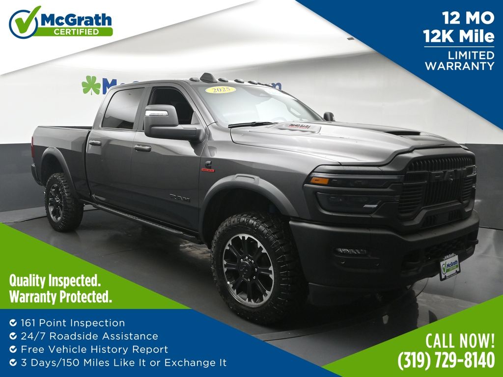 Gray (Granite Crystal Metallic Clearcoat) 2025 RAM 2500 Pickup Truck Four-Wheel Drive 8-Speed Automatic