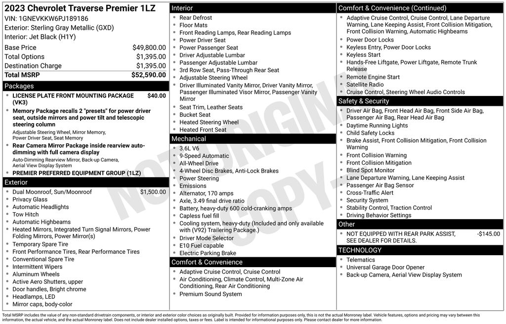 Used 2023 Chevrolet Traverse SUV