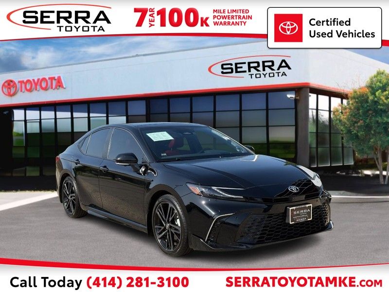 Black 2025 Toyota Camry Sedan Front-Wheel Drive Continuously Variable Transmission