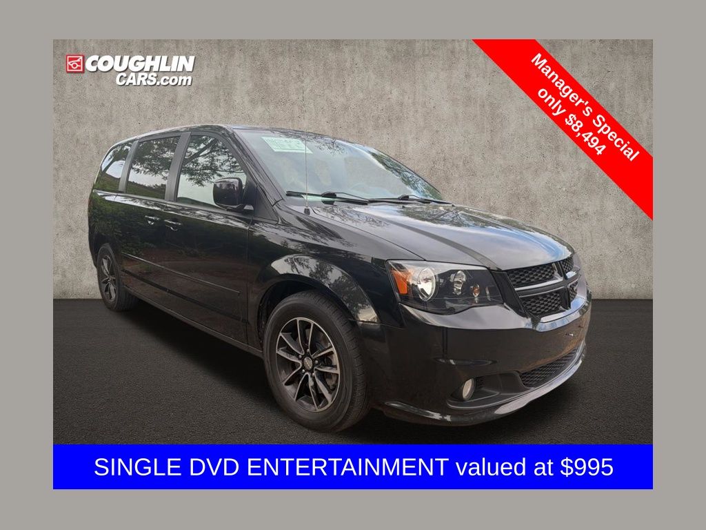 Brilliant Black Crystal Pearlcoat 2017 Dodge Grand Caravan Minivan Front-Wheel Drive 6-Speed Automatic