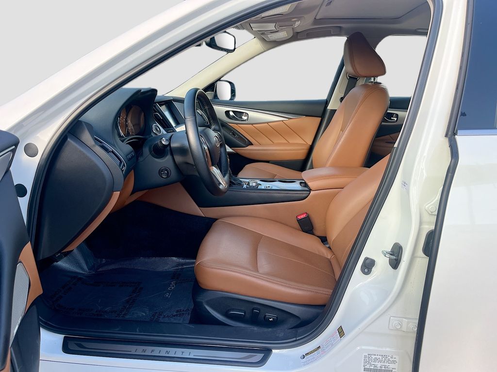2024 INFINITI Q50 LUXE White at AutoSavvy Houston Southwest