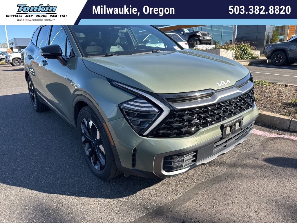 Jungle Green 2023 Kia Sportage Hybrid Plug-In X-Line Prestige AWD SUV / Crossover All-Wheel Drive 6-Speed Automatic