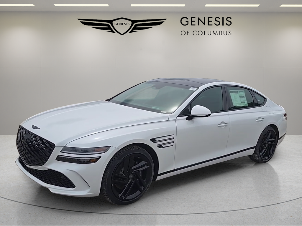 Uyuni White 2026 Genesis G80 Sedan All-Wheel Drive 8-Speed Automatic