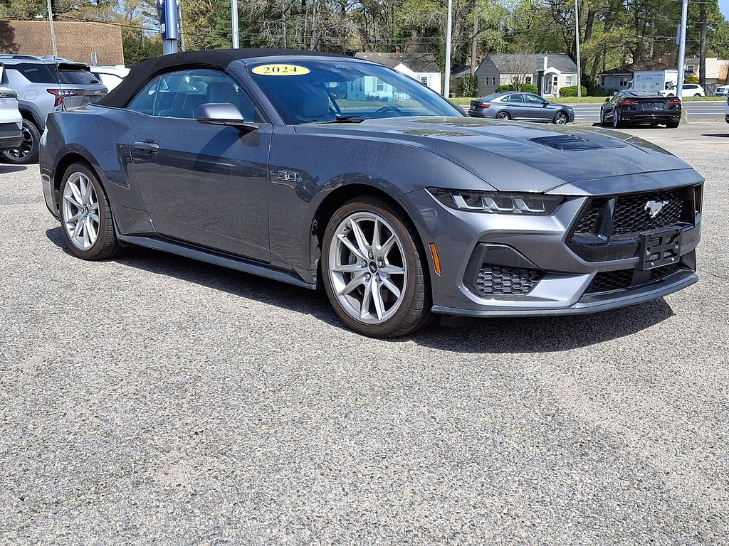 Gray Metallic 2024 Ford Mustang GT Premium Convertible RWD Convertible Rear-Wheel Drive Automatic