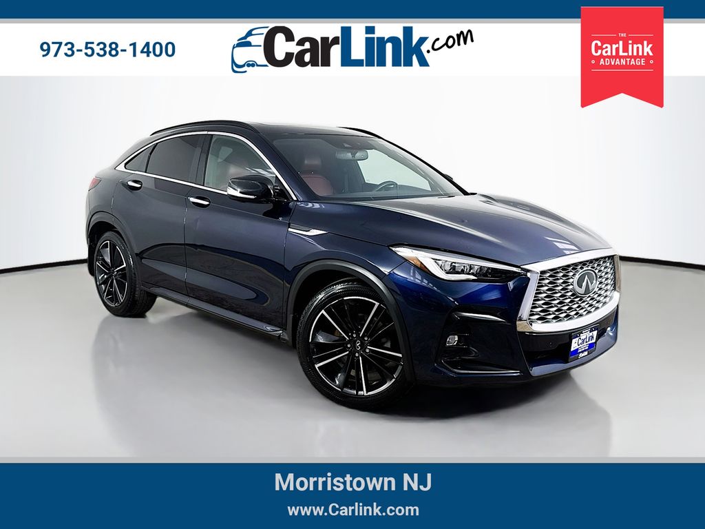 Hermosa Blue 2022 INFINITI QX55 SUV / Crossover All-Wheel Drive Continuously Variable Transmission
