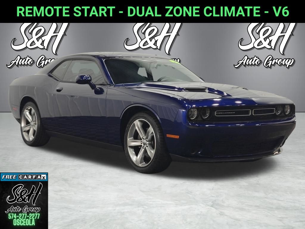 Jazz Blue Pearlcoat 2015 Dodge Challenger Coupe Rear-Wheel Drive 8-Speed Automatic
