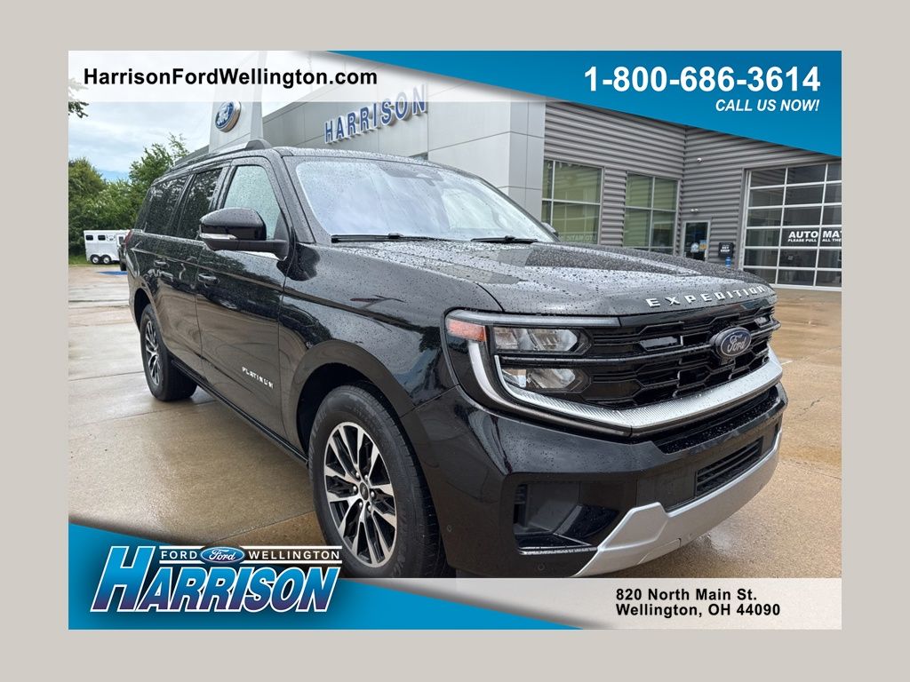 Agate Black Metallic 2025 Ford Expedition SUV / Crossover Four-Wheel Drive Automatic