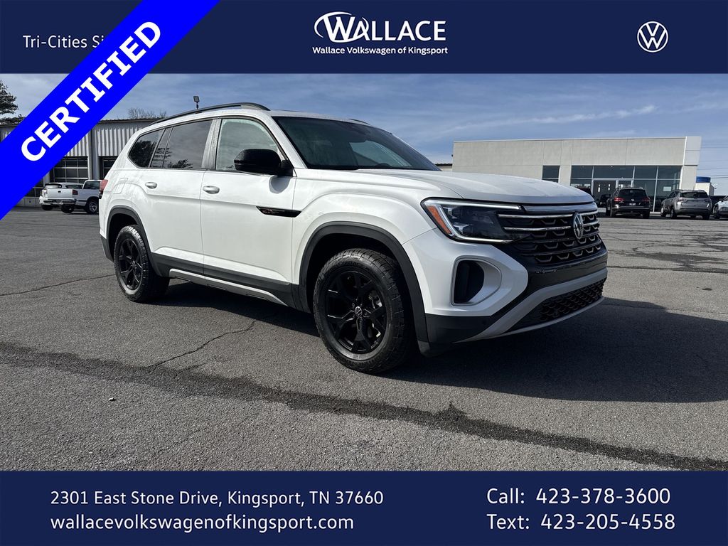 Opal White Pearl 2024 Volkswagen Atlas Peak Edition SEL 4Motion AWD SUV / Crossover All-Wheel Drive 8-Speed Automatic