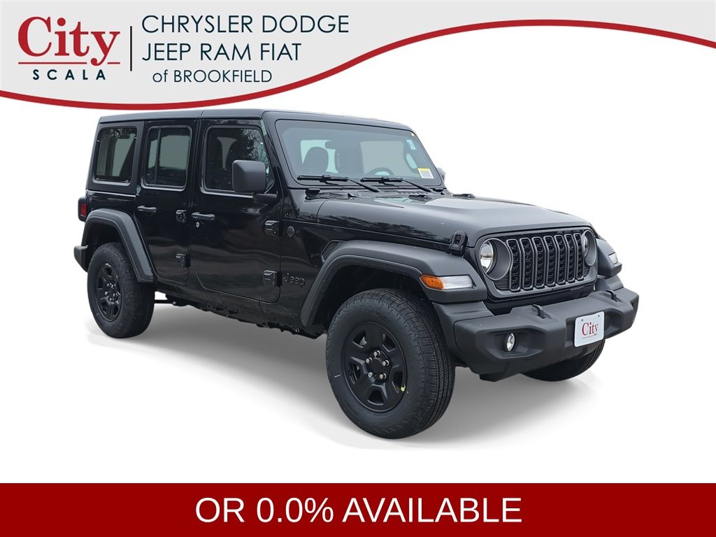 Black Clearcoat 2026 Jeep Wrangler SUV / Crossover Four-Wheel Drive 8-Speed Automatic