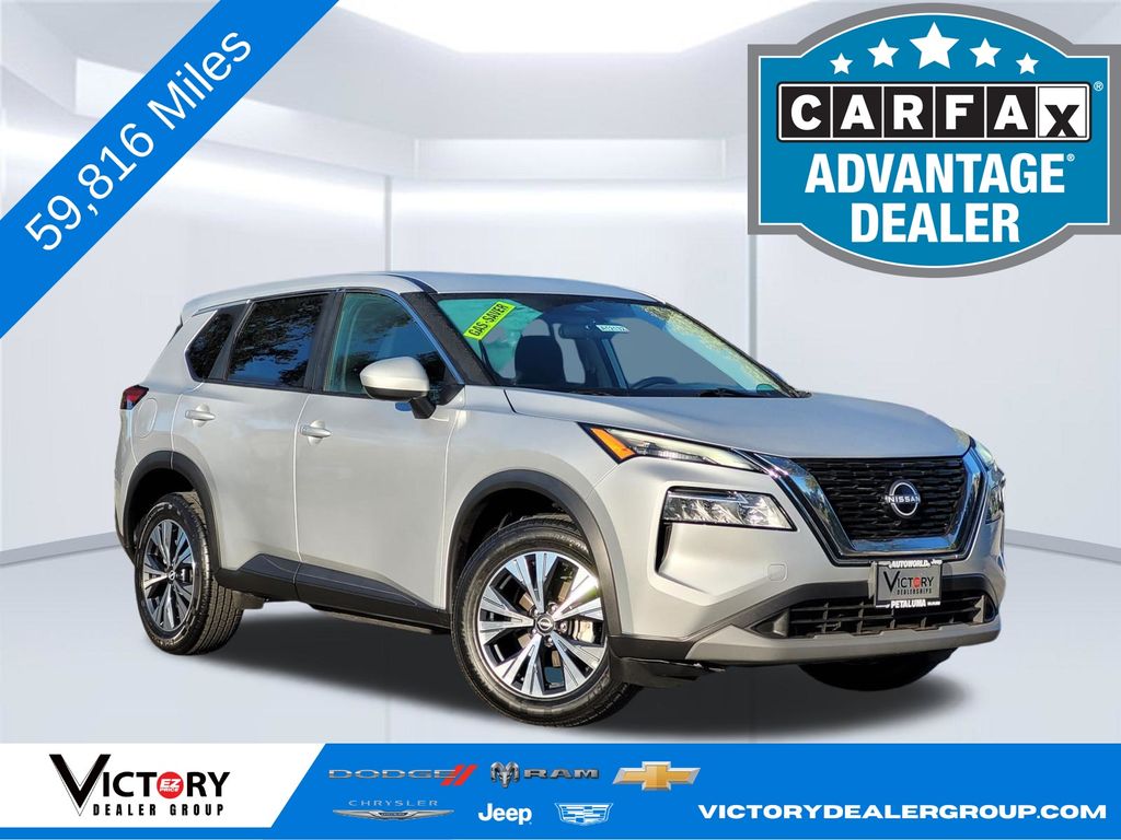 Brilliant Silver Metallic 2023 Nissan Rogue SUV / Crossover All-Wheel Drive Continuously Variable Transmission