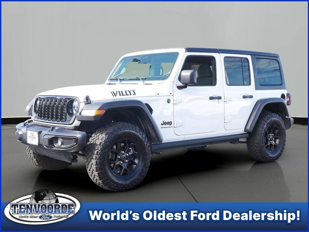 Bright White Clearcoat 2025 Jeep Wrangler SUV / Crossover Four-Wheel Drive 8-Speed Automatic