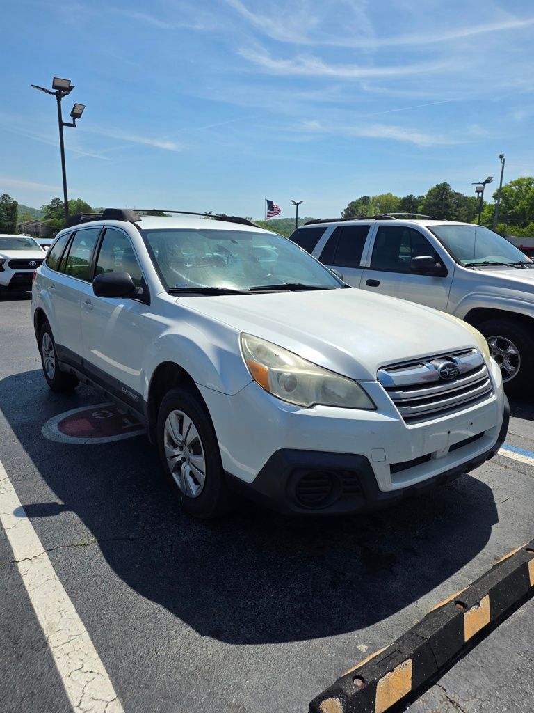 Satin White Pearl 2013 Subaru Outback 2.5i Wagon All-Wheel Drive Continuously Variable Transmission