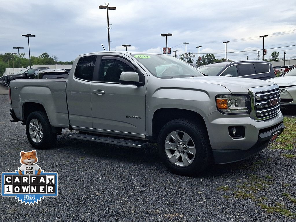 Quicksilver Metallic 2015 GMC Canyon Pickup Truck Four-Wheel Drive 6-Speed Automatic