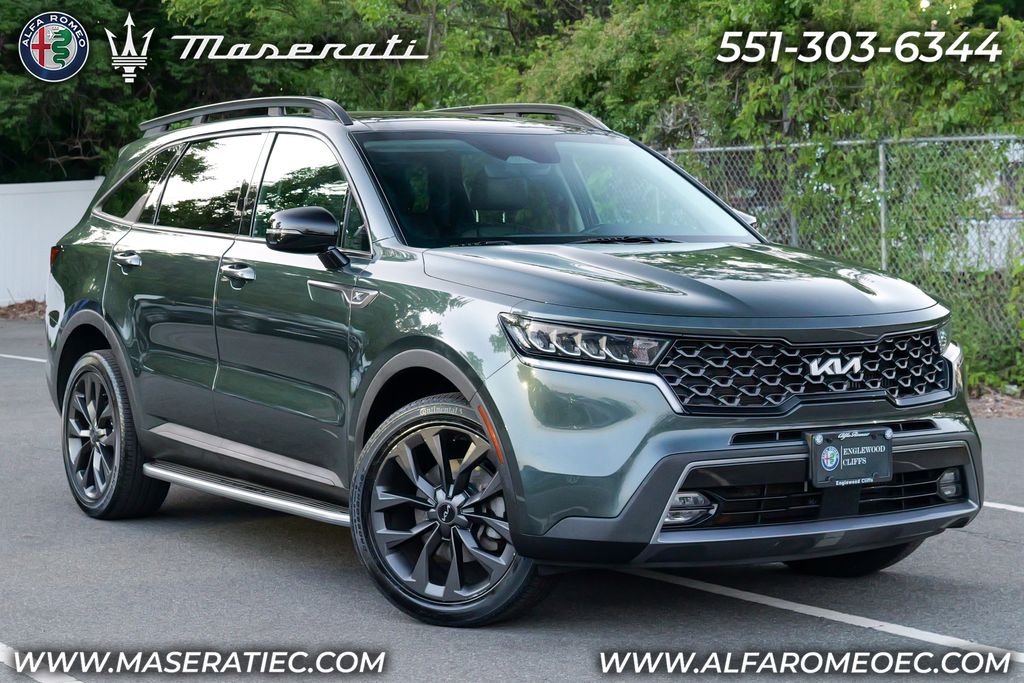 Aruba Green 2022 Kia Sorento X-Line EX AWD SUV / Crossover All-Wheel Drive 8-Speed Dual Clutch