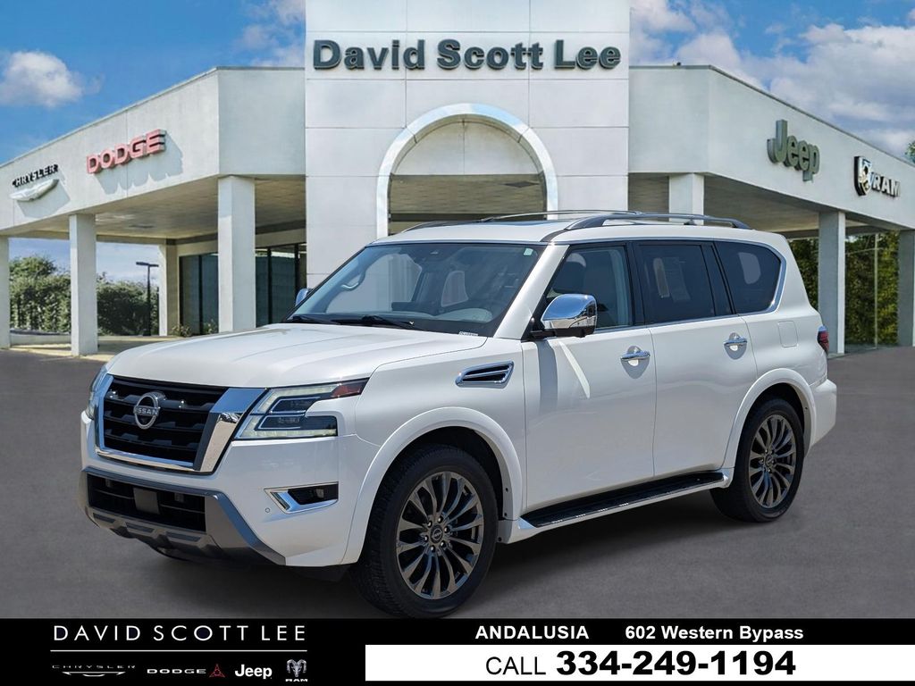 Aspen White Tricoat 2024 Nissan Armada SUV / Crossover 4X2 7-Speed Automatic