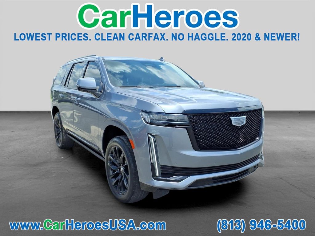 Gray (Satin Steel Metallic) 2022 Cadillac Escalade SUV / Crossover Four-Wheel Drive Automatic