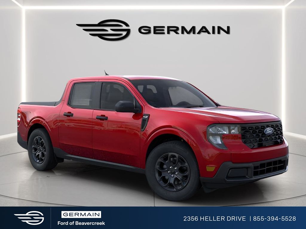 Ruby Red Metallic 2026 Ford Maverick XLT SuperCrew AWD Pickup Truck All-Wheel Drive Continuously Variable Transmission