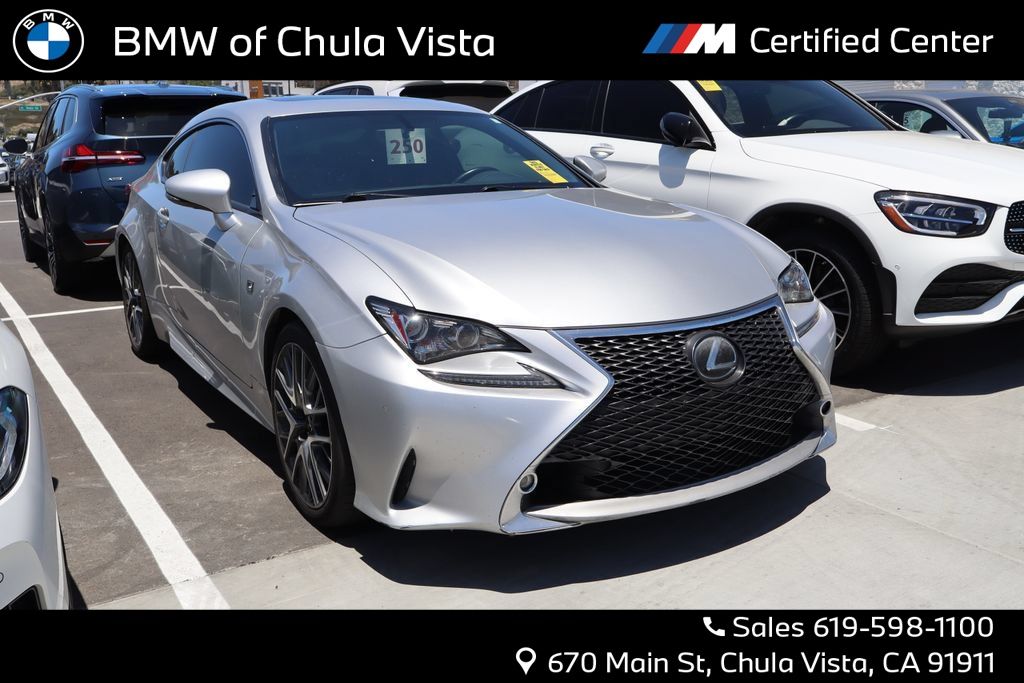 Silver 2017 Lexus RC Coupe Rear-Wheel Drive 8-Speed Dual Clutch