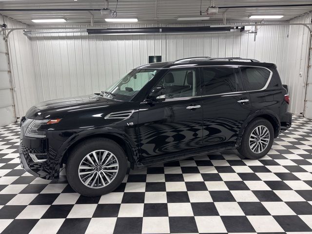 Super Black 2021 Nissan Armada SL 4WD SUV / Crossover Four-Wheel Drive 7-Speed Automatic
