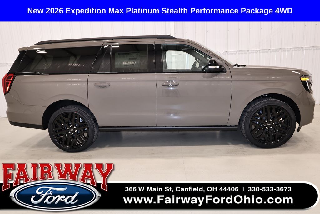 Marsh Gray 2026 Ford Expedition MAX Platinum 4WD SUV / Crossover Four-Wheel Drive Automatic