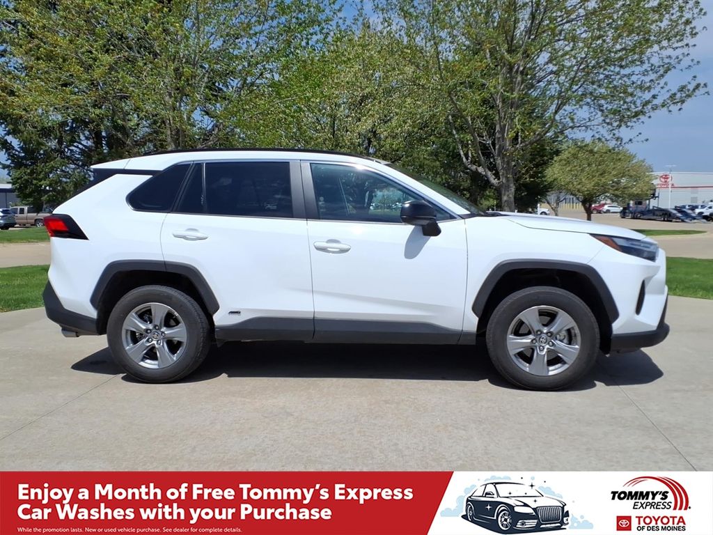 Ice Cap 2025 Toyota RAV4 Hybrid LE AWD SUV / Crossover All-Wheel Drive Continuously Variable Transmission