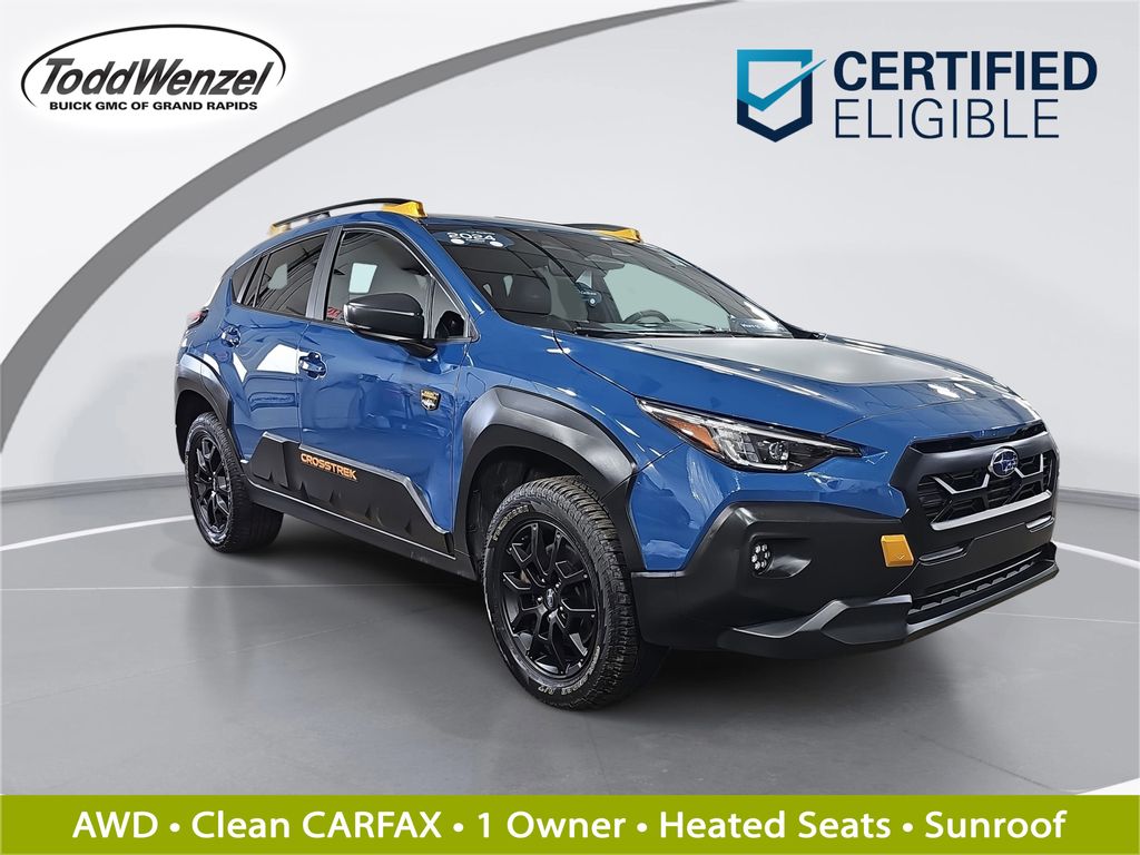 Geyser Blue Pearl 2024 Subaru Crosstrek Wilderness AWD SUV / Crossover All-Wheel Drive Continuously Variable Transmission